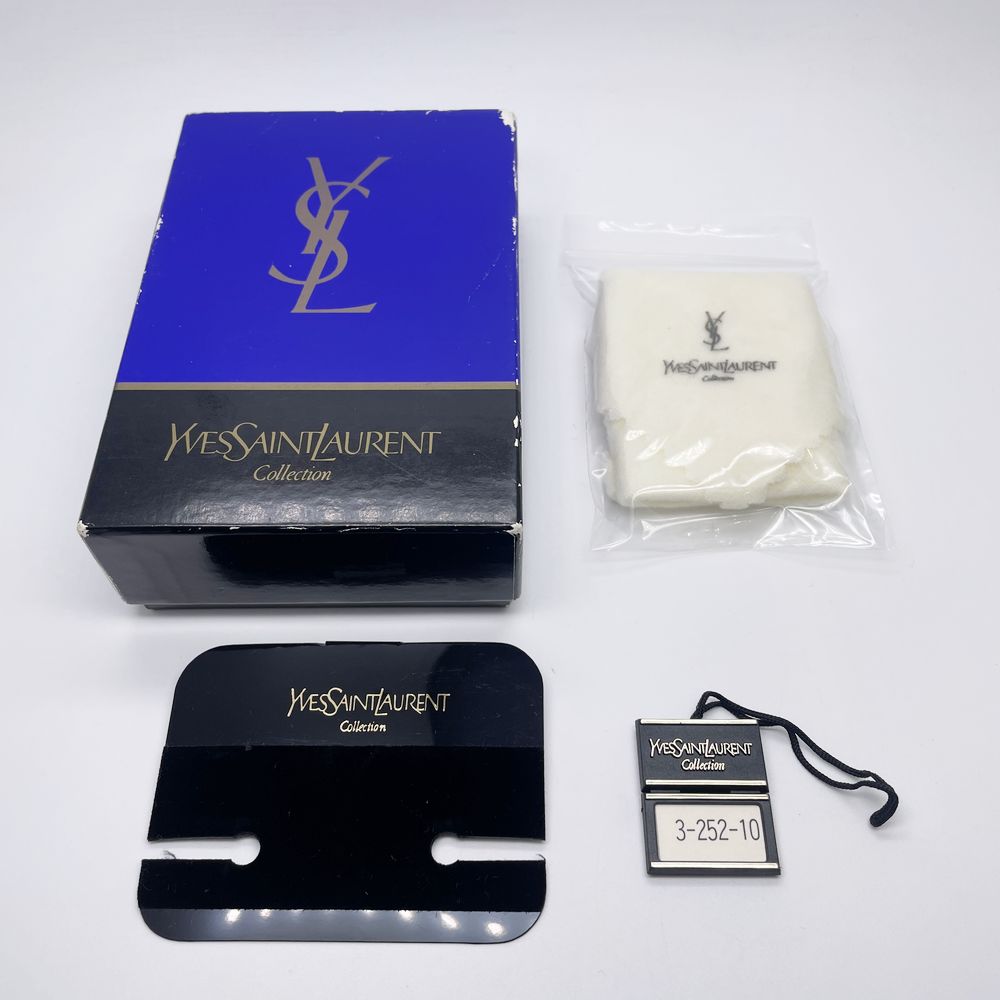 YVES SAINT LAURENT(イヴ・サンローラン) ラウンド 4.7cm 大ぶり 蔦 いぶし ヴィンテージ イヤリング GP/ レディース【中古A】20241103