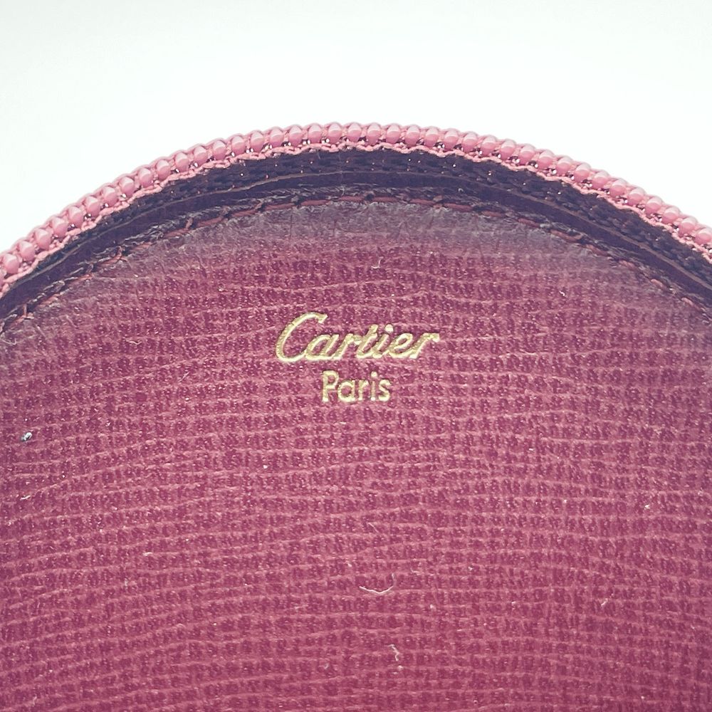 CARTIER(カルティエ) マストライン 丸型 小銭入れ ヴィンテージ コインケース レザー レディース【中古AB】20241110