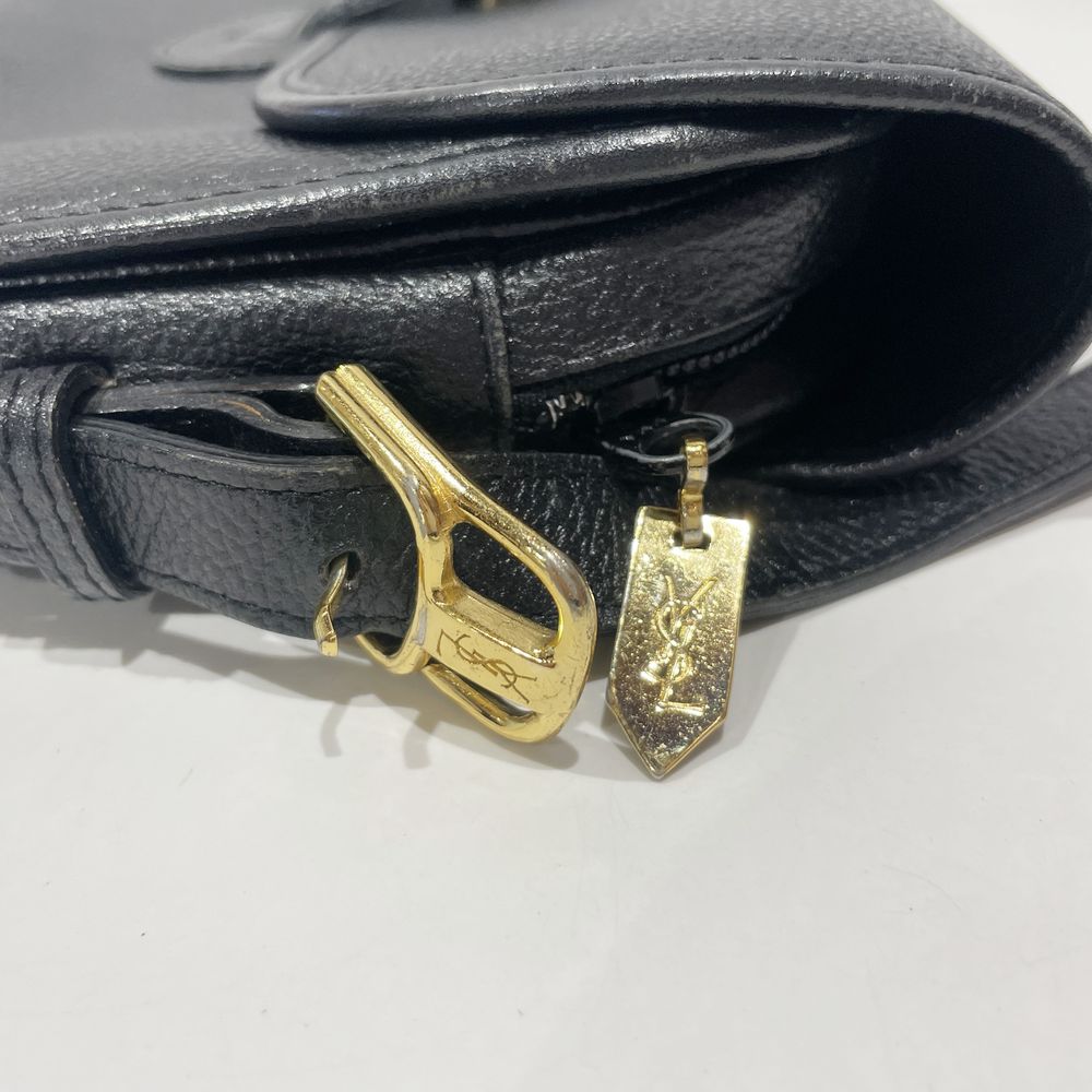 YVES SAINT LAURENT(イヴ・サンローラン) YSL 肩掛け ヴィンテージ ショルダーバッグ レザー レディース【中古B】20241026