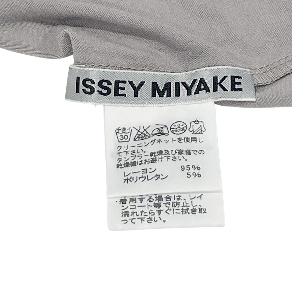 ISSEY MIYAKE(イッセイミヤケ) 変形 アシンメトリー ハイネック サイズ2 IM13JK515 カットソー レーヨン/ポリウレタン レディース【中古AB】20241103