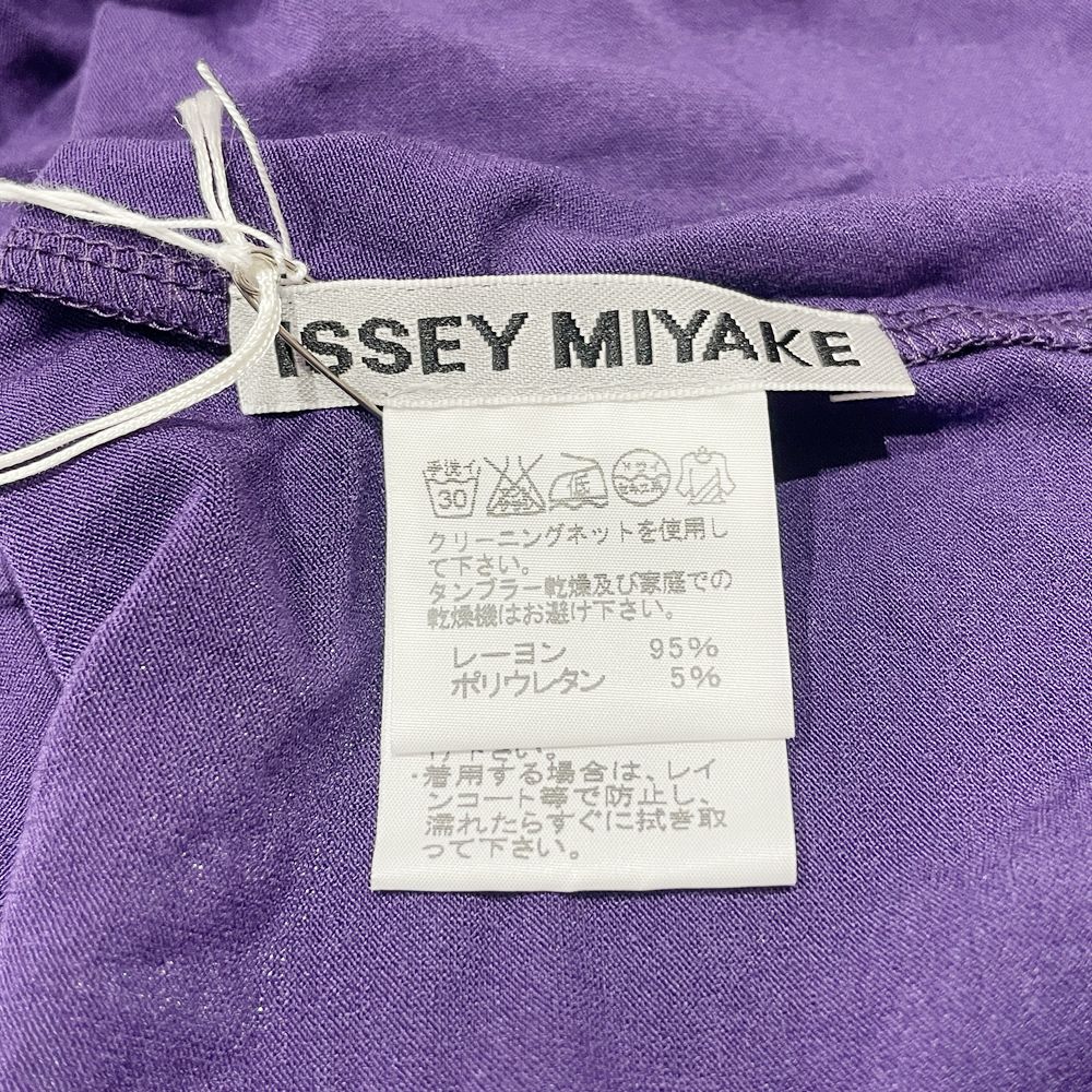 ISSEY MIYAKE(イッセイミヤケ) 変形 アシンメトリー ハイネック サイズ2 IM13JK515 カットソー レーヨン/ポリウレタン レディース【中古AB】20241103