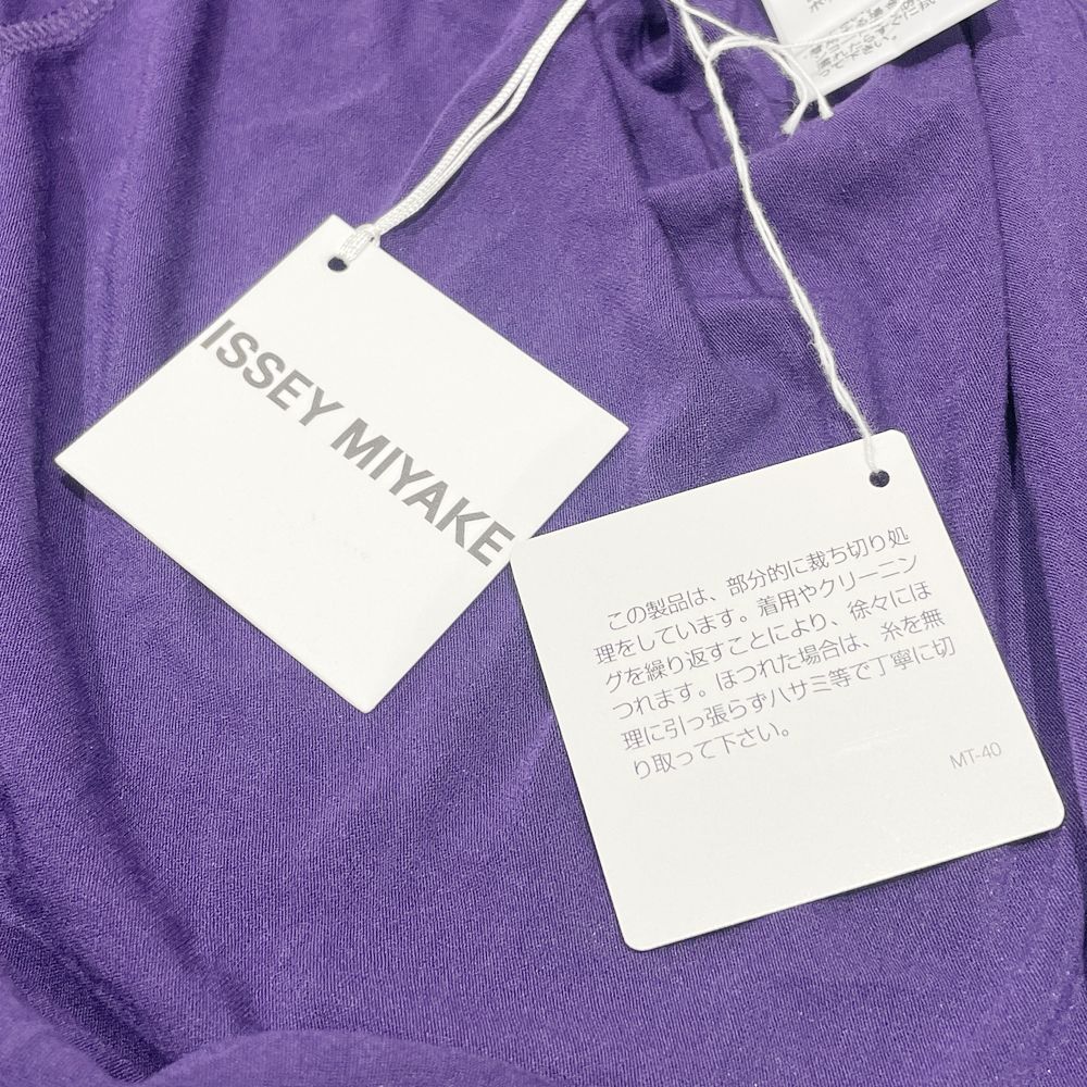 ISSEY MIYAKE(イッセイミヤケ) 変形 アシンメトリー ハイネック サイズ2 IM13JK515 カットソー レーヨン/ポリウレタン レディース【中古AB】20241103