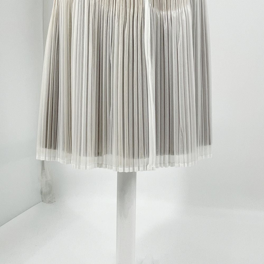 PLEATS PLEASE(プリーツプリーズ) イッセイミヤケ プリーツ加工 ドット 二枚生地 ロング ノースリーブ サイズ3 PP81-JH797 ワンピース ポリエステル レディース【中古AB】20241109