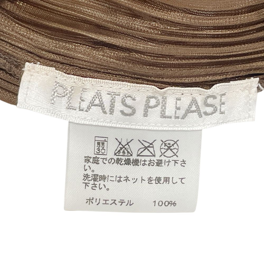 PLEATS PLEASE(プリーツプリーズ) イッセイミヤケ プリーツ加工 ドット 二枚生地 ロング ノースリーブ サイズ3 PP81-JH797 ワンピース ポリエステル レディース【中古AB】20241109