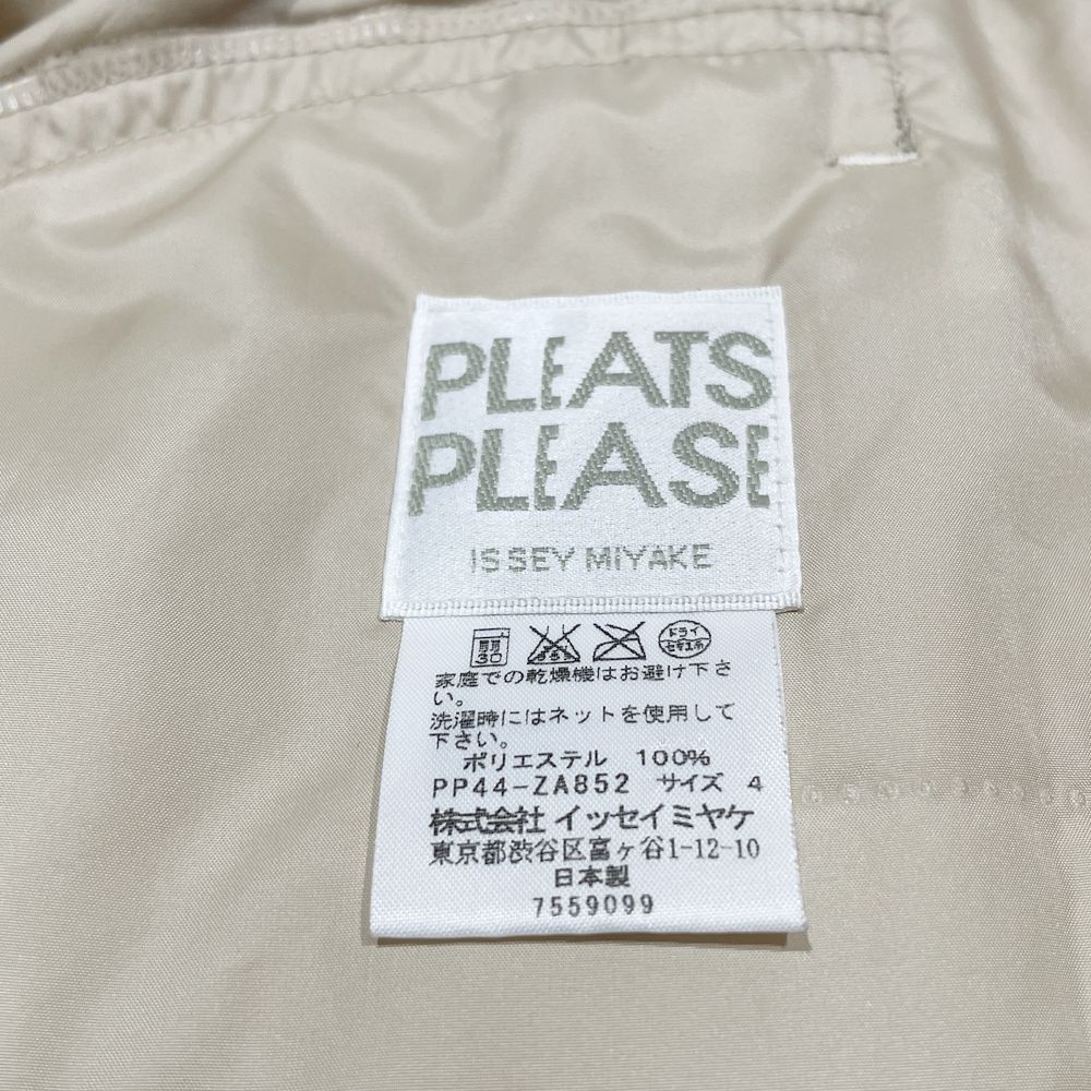 PLEATS PLEASE(プリーツプリーズ) イッセイミヤケ ロング 裾絞り フード収納 サイズ4 PP44-ZA852 トレンチコート ポリエステル レディース【中古AB】20241103