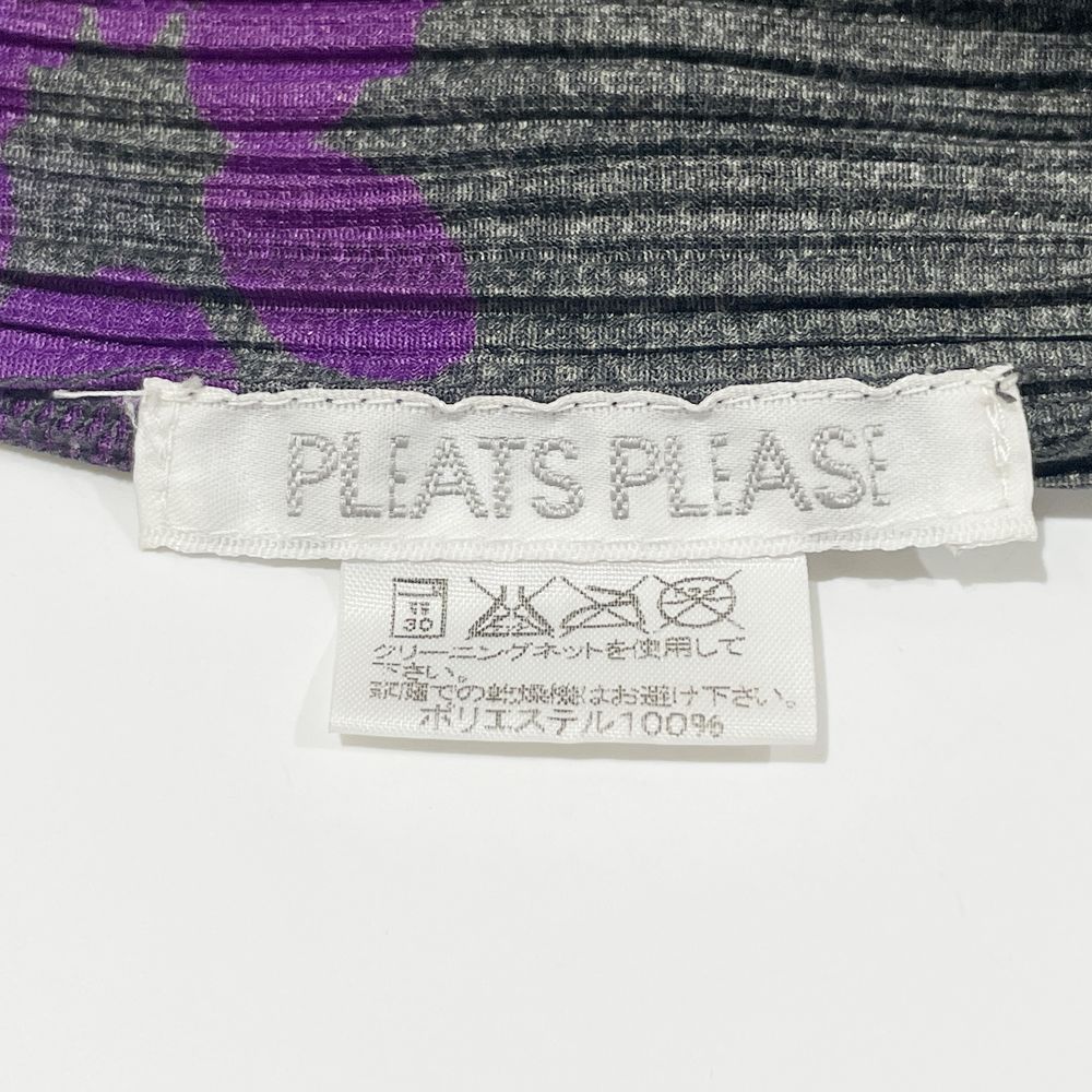 PLEATS PLEASE(プリーツプリーズ) イッセイミヤケ プリーツ加工 総柄 フラワープリント サイズ3 PP22-JJ751 長袖シャツ ポリエステル レディース【中古AB】20241109