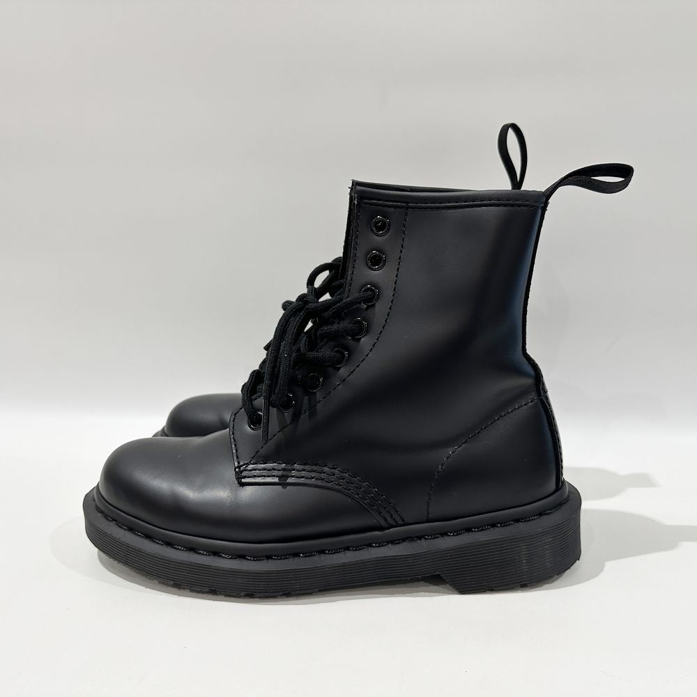 Dr.Martens(ドクターマーチン) MONO UK4(JP23.0cm) レースアップ オールブラック 8ホール 1460 ブーツ レザー/ラバー レディース【中古A】20241107