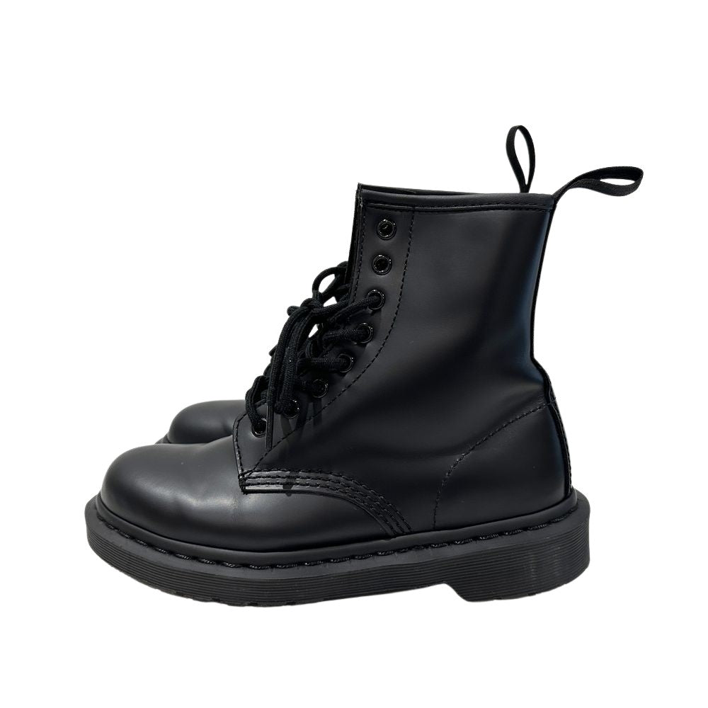 Dr.Martens(ドクターマーチン) MONO UK4(JP23.0cm) レースアップ オールブラック 8ホール 1460 ブーツ レザー/ラバー レディース【中古A】20241107