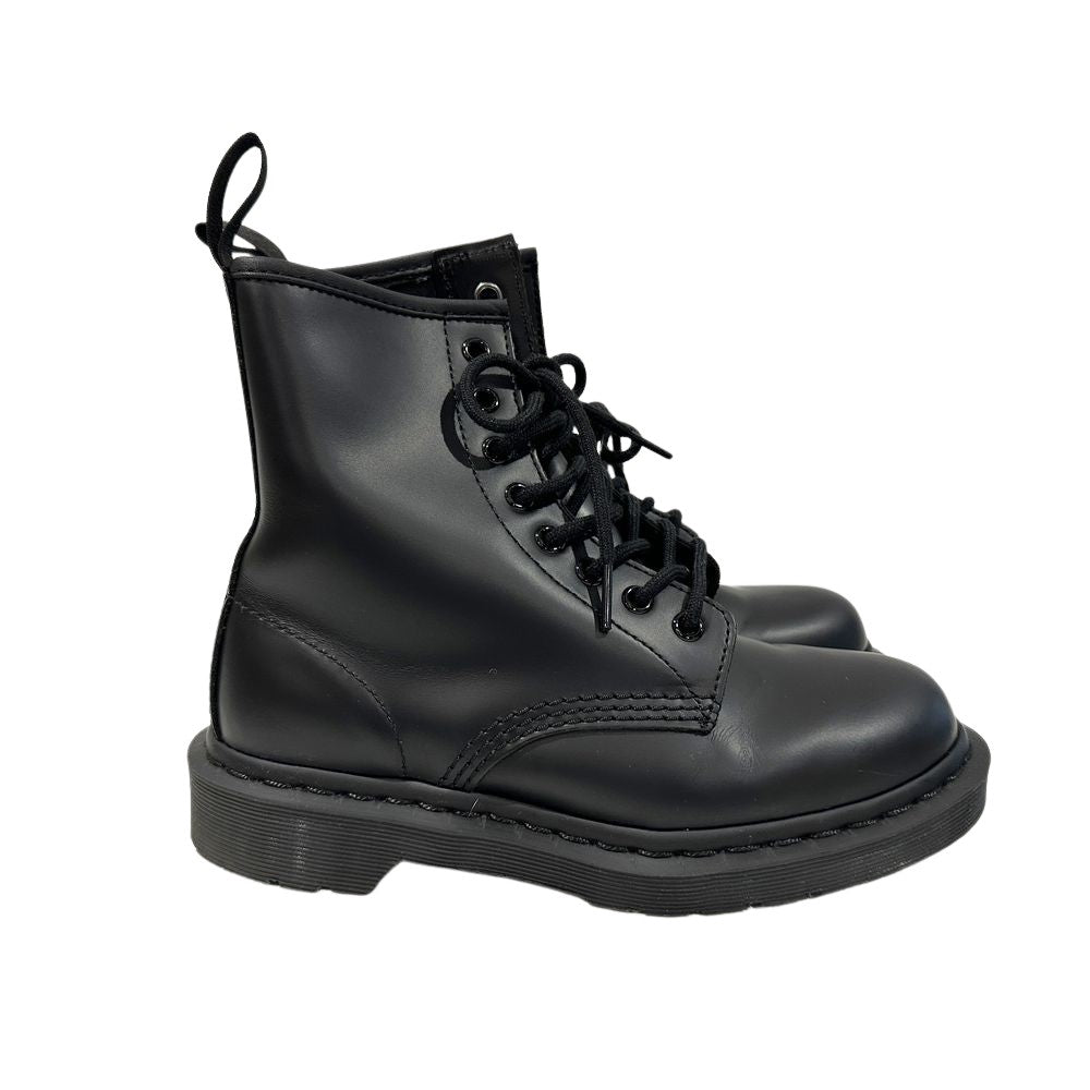 Dr.Martens(ドクターマーチン) MONO UK4(JP23.0cm) レースアップ オールブラック 8ホール 1460 ブーツ レザー/ラバー レディース【中古A】20241107