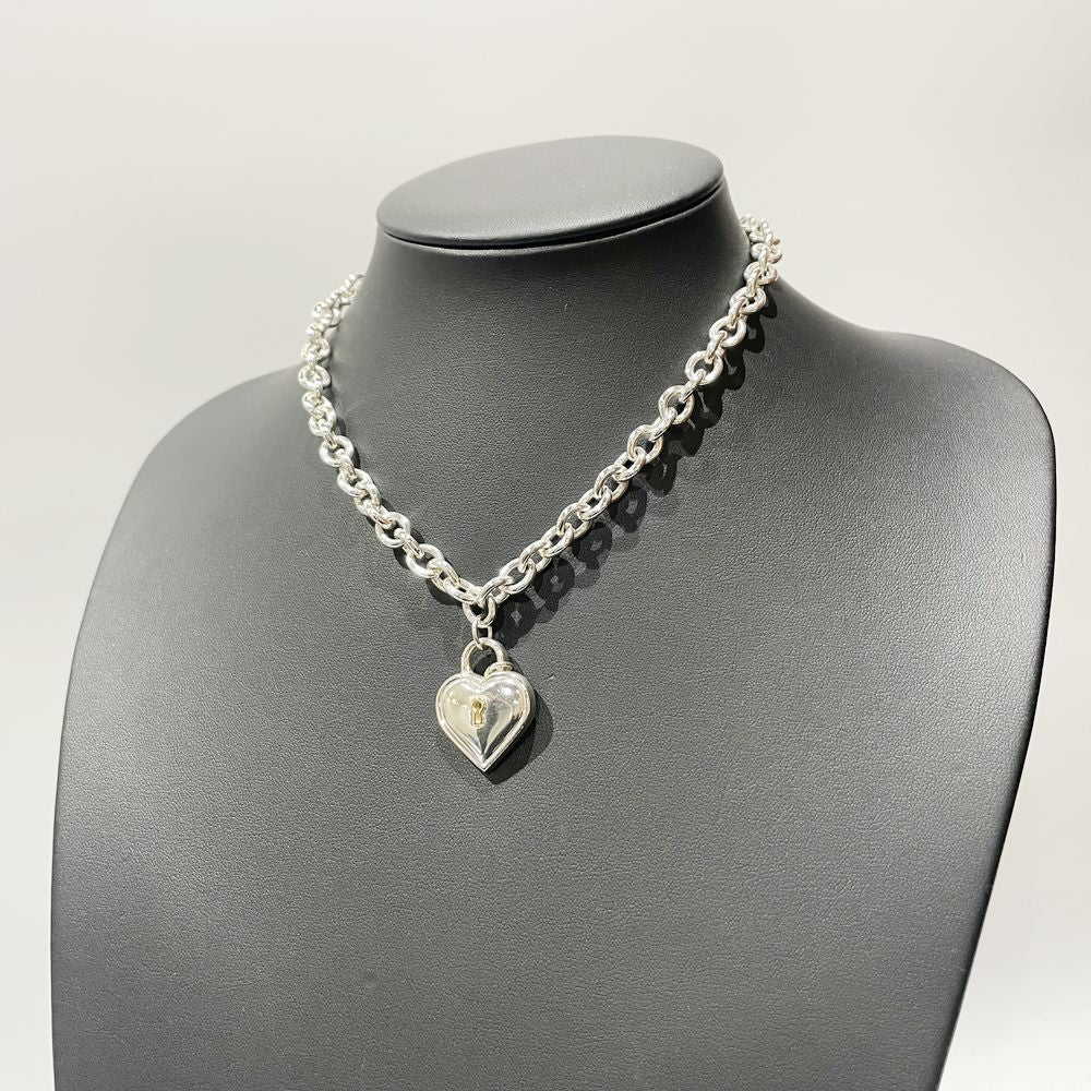 中古B/標準】TIFFANY&Co. ティファニー ロック ハート キー SV925 K18YG レディース ネックレス シルバー20499526