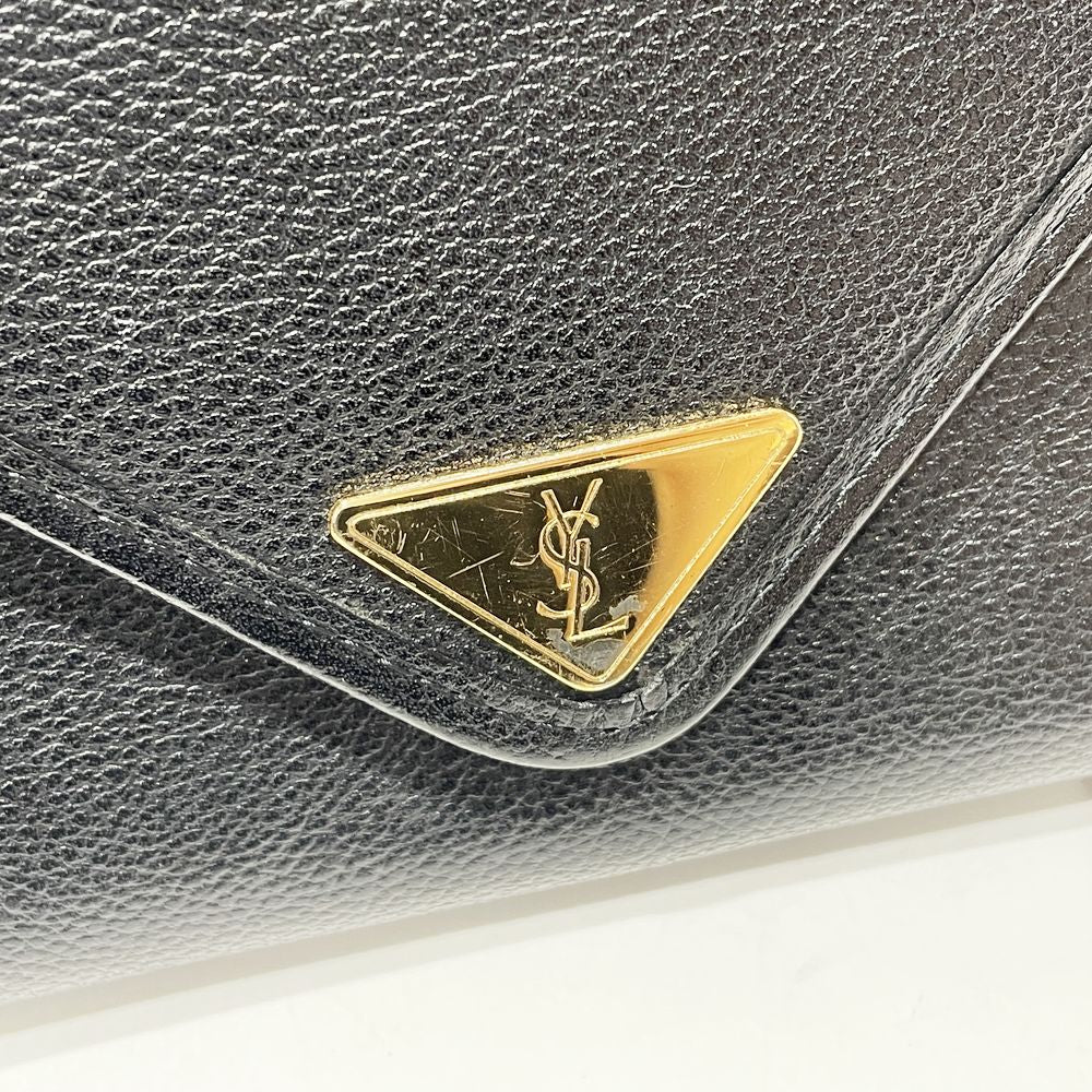 YVES SAINT LAURENT(イヴ・サンローラン) YSL カサンドラ ミニ 斜め掛け ヴィンテージ ショルダーバッグ レザー レディース【中古B】20241102