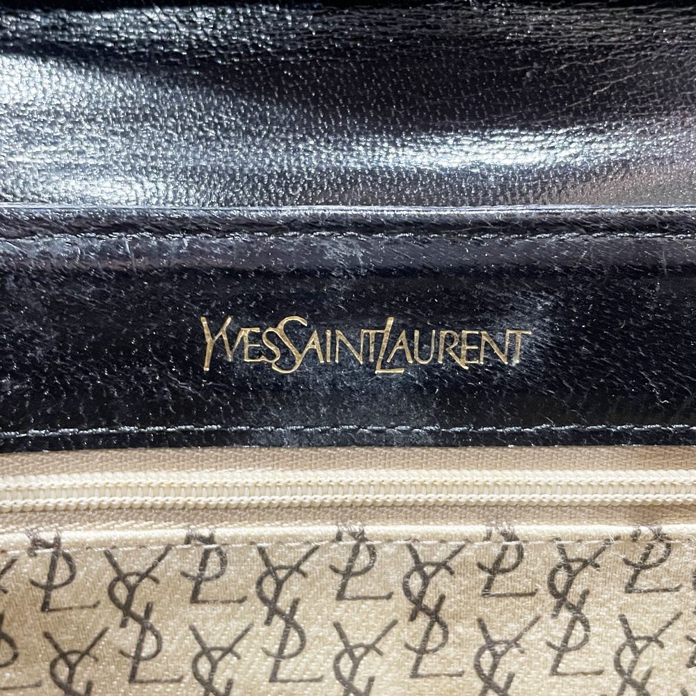 YVES SAINT LAURENT(イヴ・サンローラン) 型押し ミニ 斜め掛け ヴィンテージ ショルダーバッグ レザー レディース【中古AB】20241102