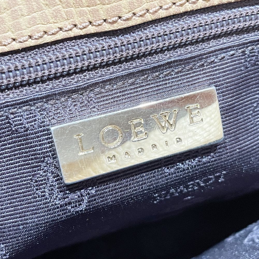 LOEWE(ロエベ) ロゴ 型押し 2WAY ヴィンテージ ハンドバッグ レザー レディース【中古AB】20241102