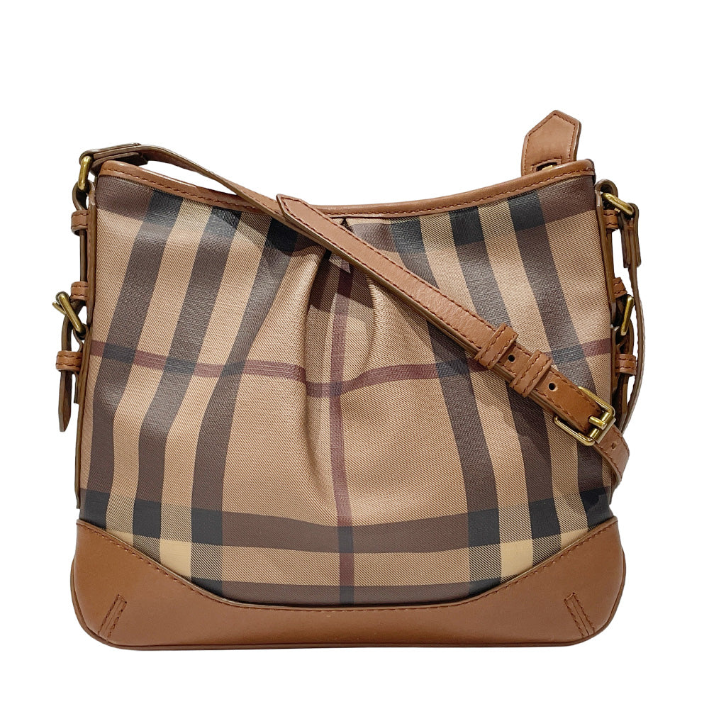 Burberry Prorsum(バーバリープローサム) チェック 斜め掛け ショルダーバッグ PVC/レザー レディース【中古AB】20241102