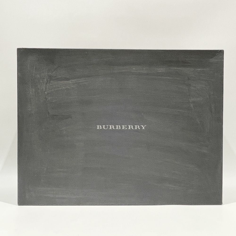 BURBERRY(バーバリー) ロゴ プレート サイドボタン 内部チェック ハンドバッグ レザー レディース【中古A】20241102