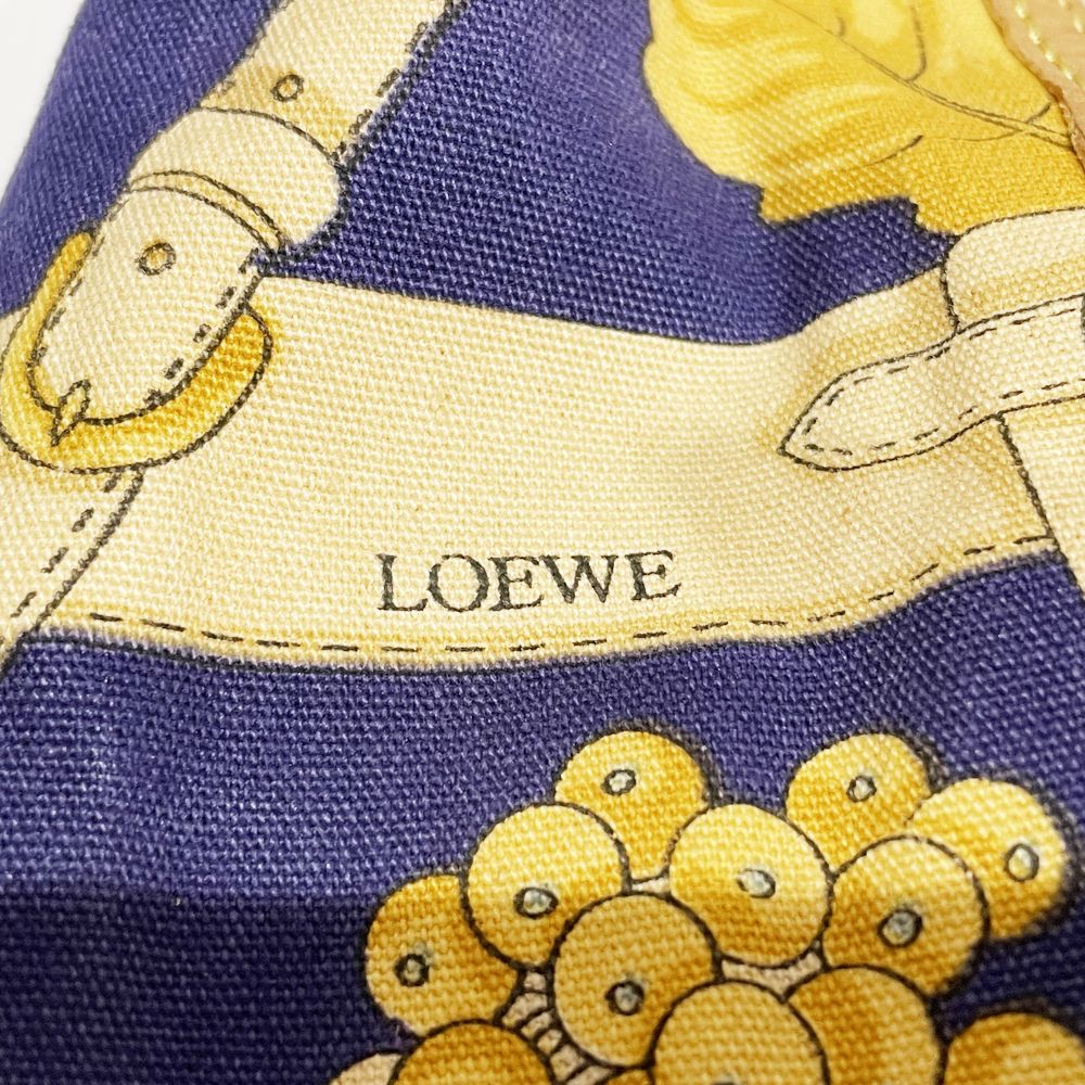 LOEWE(ロエベ) 総柄 巾着 ワンショルダー ヴィンテージ リュック・デイパック キャンバス/レザー レディース【中古B】20241124