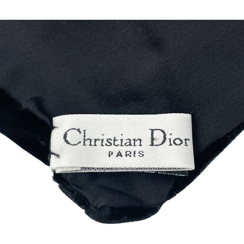 Christian Dior(クリスチャンディオール) ロゴ 140cm×20.5cm 陰影 ベロア ショール スカーフ マフラー レーヨン/シルク ユニセックス【中古A】20241102