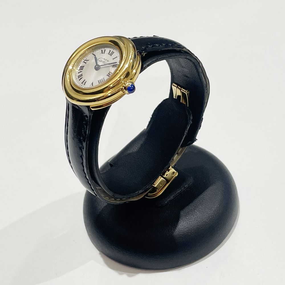 中古B/標準】CARTIER カルティエ マストトリニティ ヴェルメイユ クオーツ レディース 腕時計 W1010644 ゴールド20501390