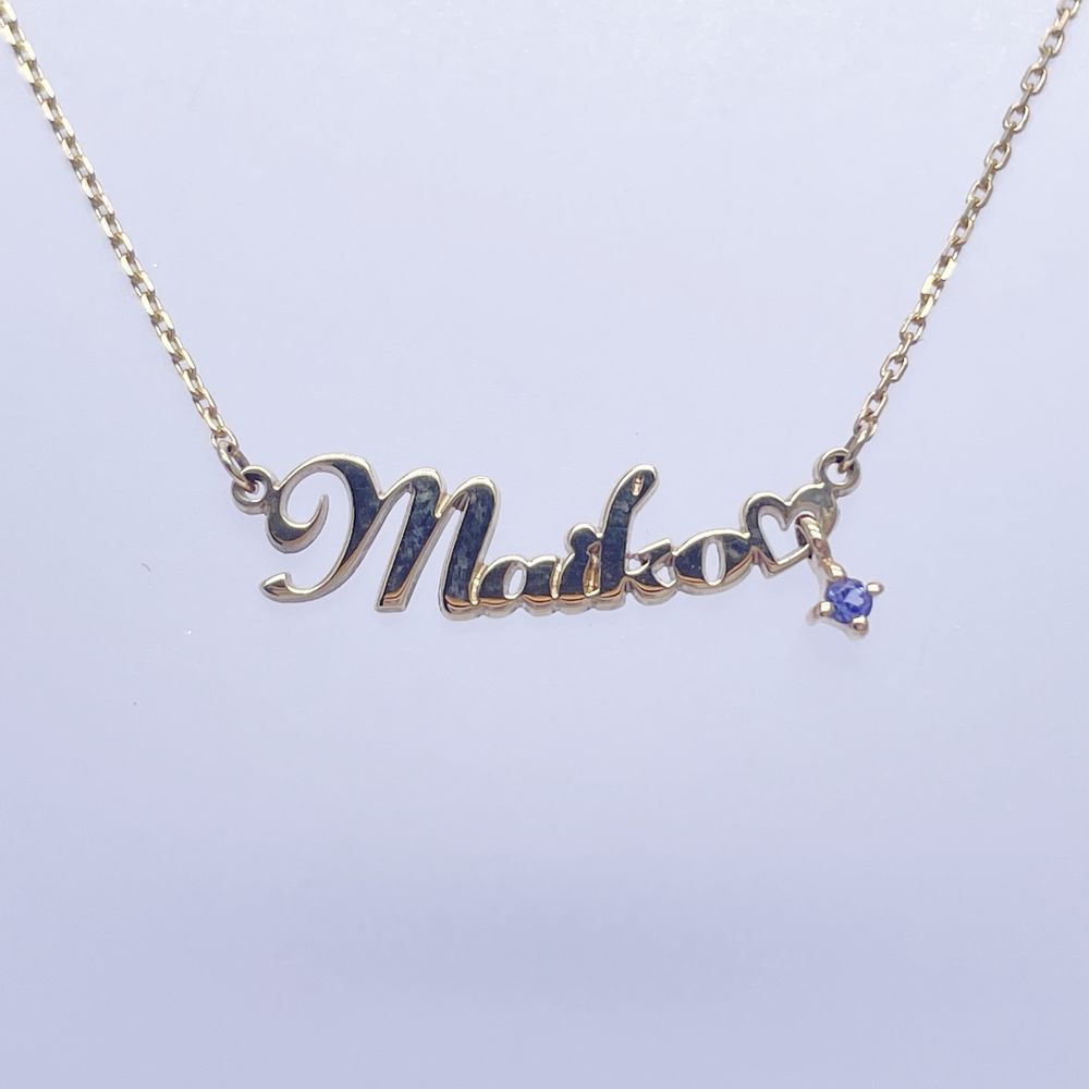 canal4℃(カナルヨンドシー) “Maiko” タンザナイト ネックレス K10YG 可愛い ノンブランド イエローゴールド レディース【中古A】20241120