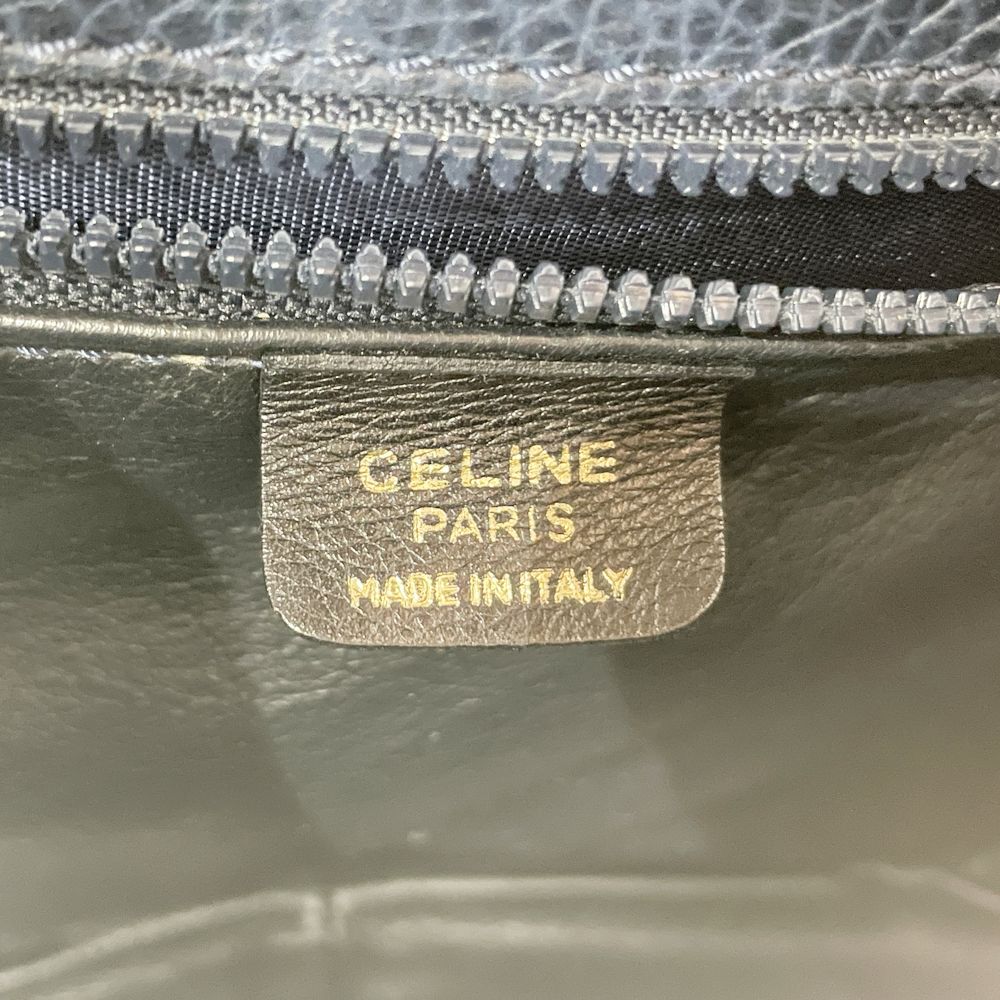 CELINE(セリーヌ) ロゴ ベルト ヴィンテージ 斜め掛け ショルダーバッグ レザー レディース【中古B】20241117