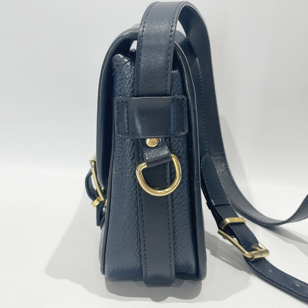 CELINE(セリーヌ) ロゴ ベルト ヴィンテージ 斜め掛け ショルダーバッグ レザー レディース【中古B】20241117