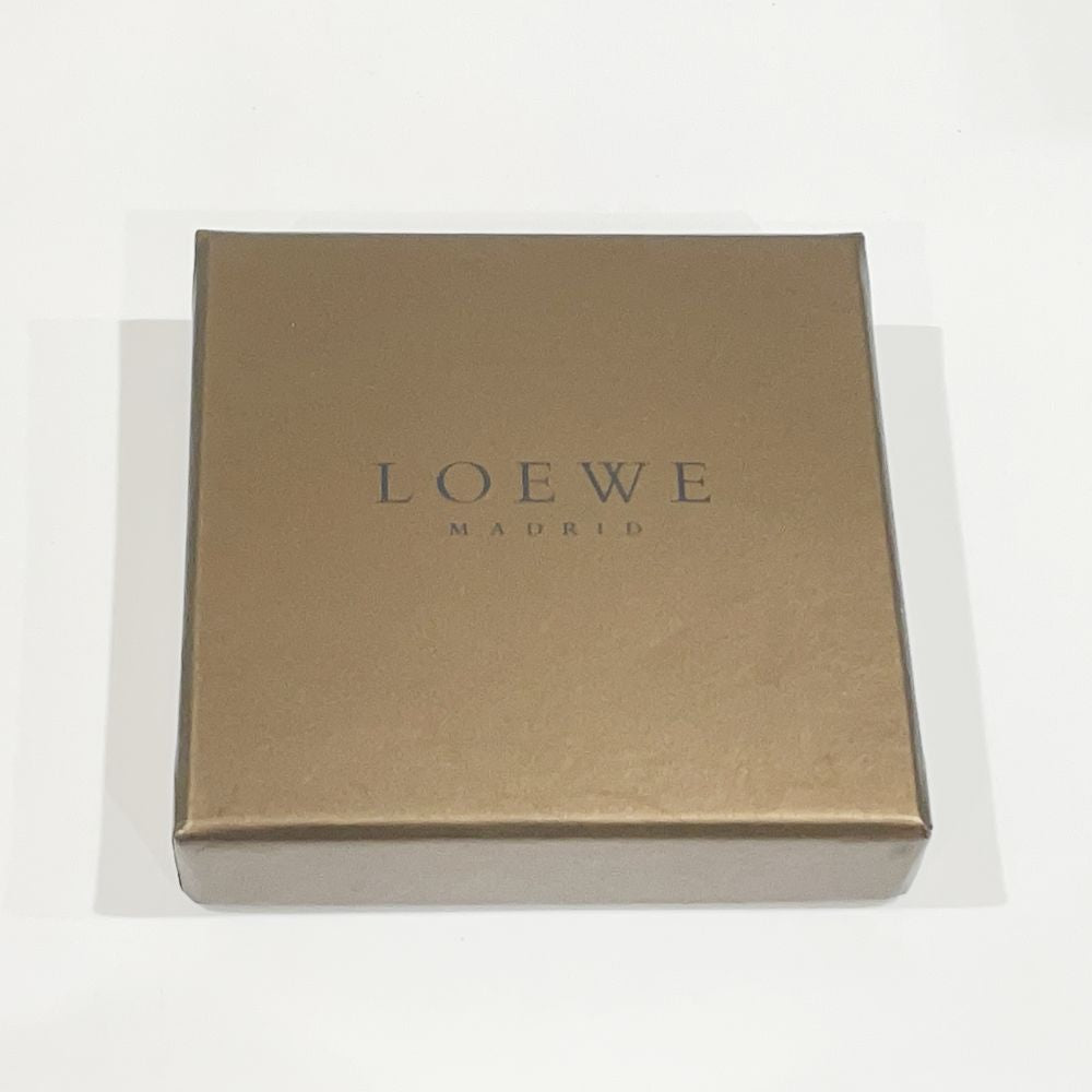 中古A/美品】LOEWE ロエベ アナグラム ミニ 丸形 ラウンド ヴィンテージ レディース コインケース ブラウン20501585