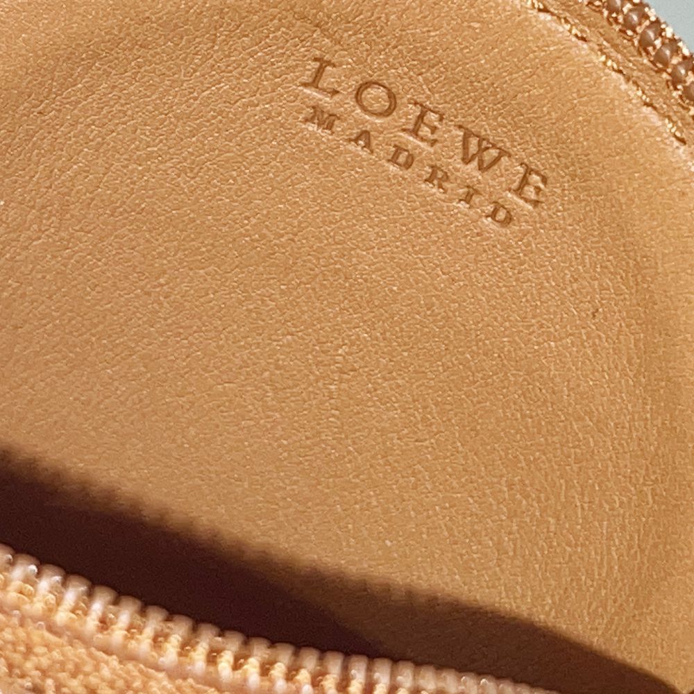 LOEWE(ロエベ) アナグラム ミニ 丸形 ラウンド ヴィンテージ コインケース レザー レディース【中古A】20241120