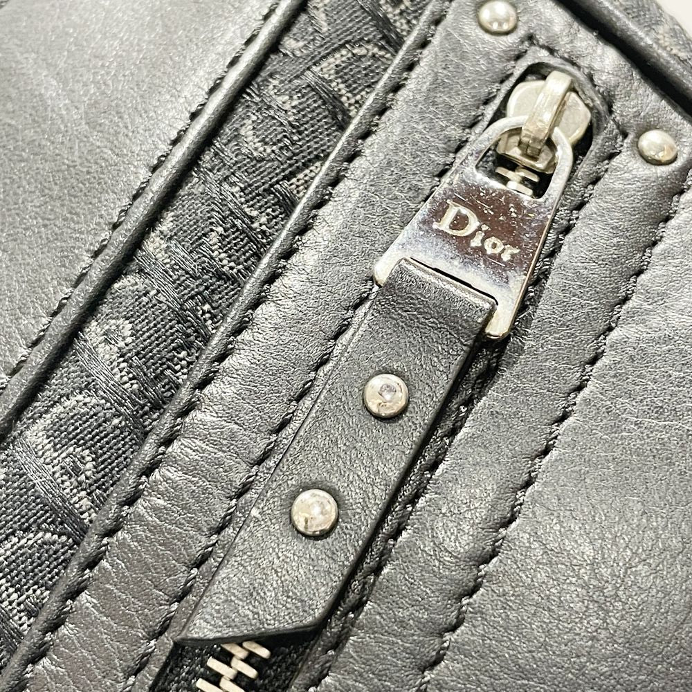 Christian Dior(クリスチャンディオール) ストリートシック トロッター ロゴ プレート ショルダーバッグ キャンバス/レザー レディース【中古AB】20241122