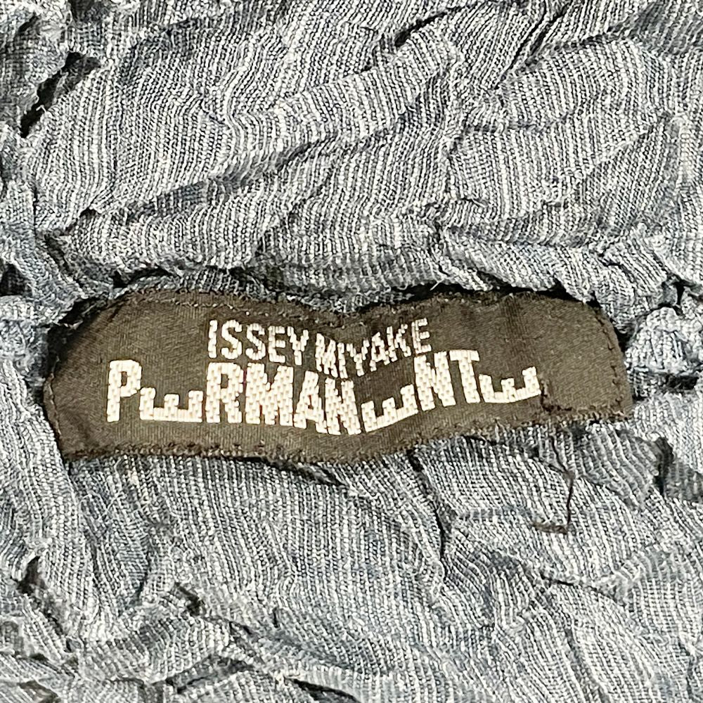 ISSEY MIYAKE(イッセイミヤケ) ペルマネンテ PERMANENTE ヴィンテージ しわ加工 Vネック カットソー レディース【中古B】20241208