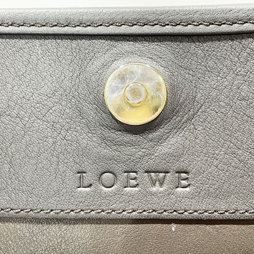 LOEWE(ロエベ) アナグラム スクエア型 斜め掛け ショルダーバッグ スエード/レザー レディース【中古B】20241130