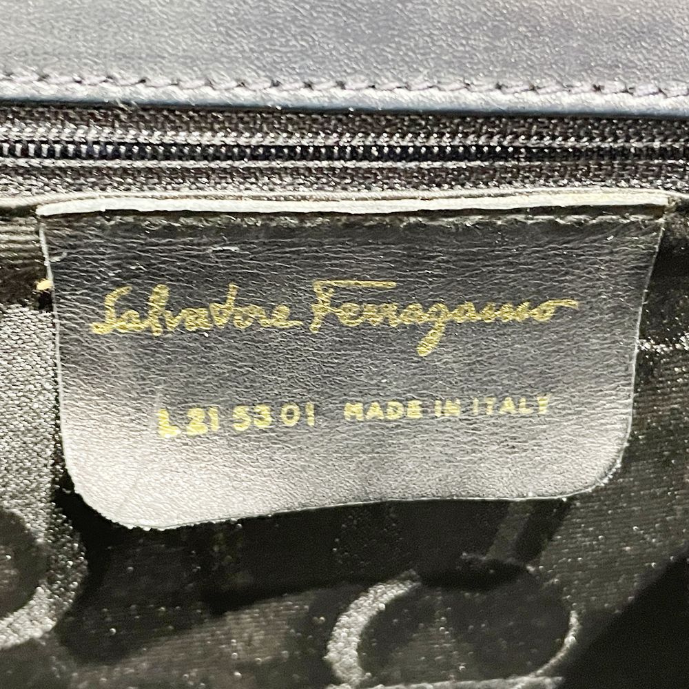 Salvatore Ferragamo(サルヴァトーレフェラガモ) ヴァラ リボン トップハンドル ハンドバッグ レザー レディース【中古B】20241130