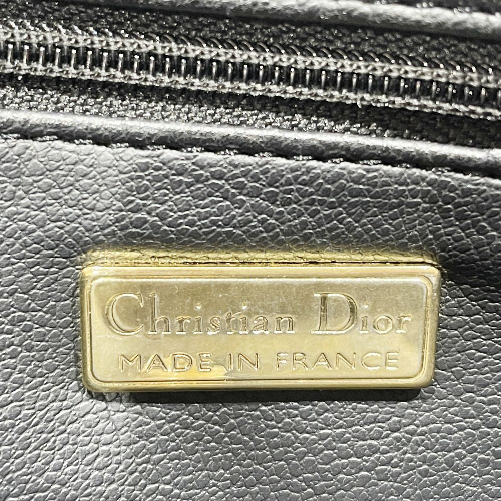 Christian Dior(クリスチャンディオール) CDロゴ オーバル トップハンドル ヴィンテージ ハンドバッグ レザー レディース【中古B】20241130