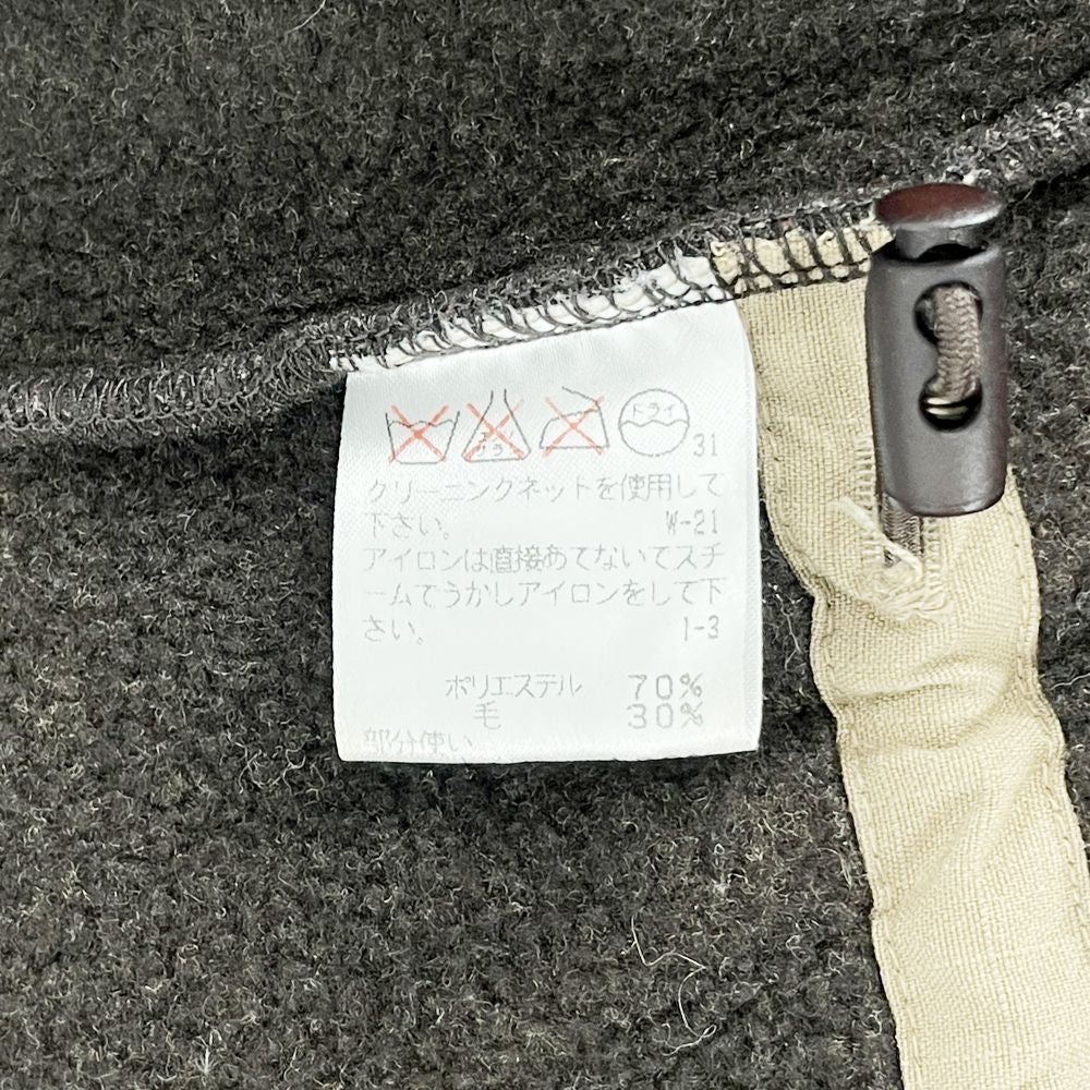 ISSEY MIYAKE(イッセイミヤケ) ペルマネンテ PERMANENTE ヴィンテージ テーパード フード付き もこもこ サイズ2 PE93-FD077 ロングコート ポリエステル/ウール/ナイロン レディース【中古AB】20241208