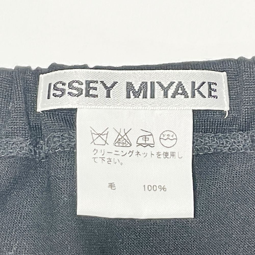 ISSEY MIYAKE(イッセイミヤケ) ギャザー デザイン サイドジップ サイズ2 IM33JG609 ロングスカート ウール レディース【中古AB】20241208