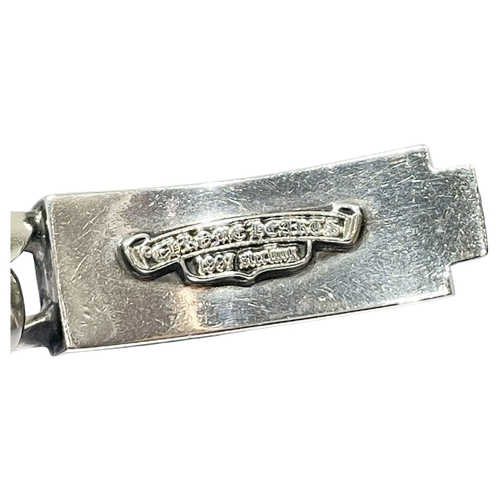 CHROME HEARTS(クロムハーツ) フローラルクロス IDクラシック 11LINK ブレスレット シルバー925 メンズ【中古】20241207