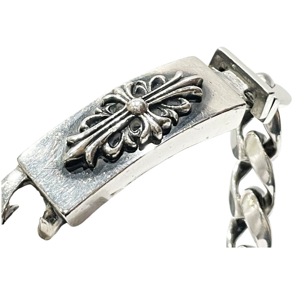 CHROME HEARTS(クロムハーツ) フローラルクロス IDクラシック 11LINK ブレスレット シルバー925 メンズ【中古】20241207