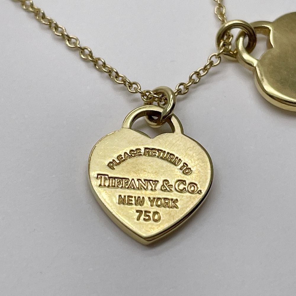 TIFFANY&Co.(ティファニー) リターントゥ ダブルハート ネックレス K18イエローゴールド レディース【中古】20241207