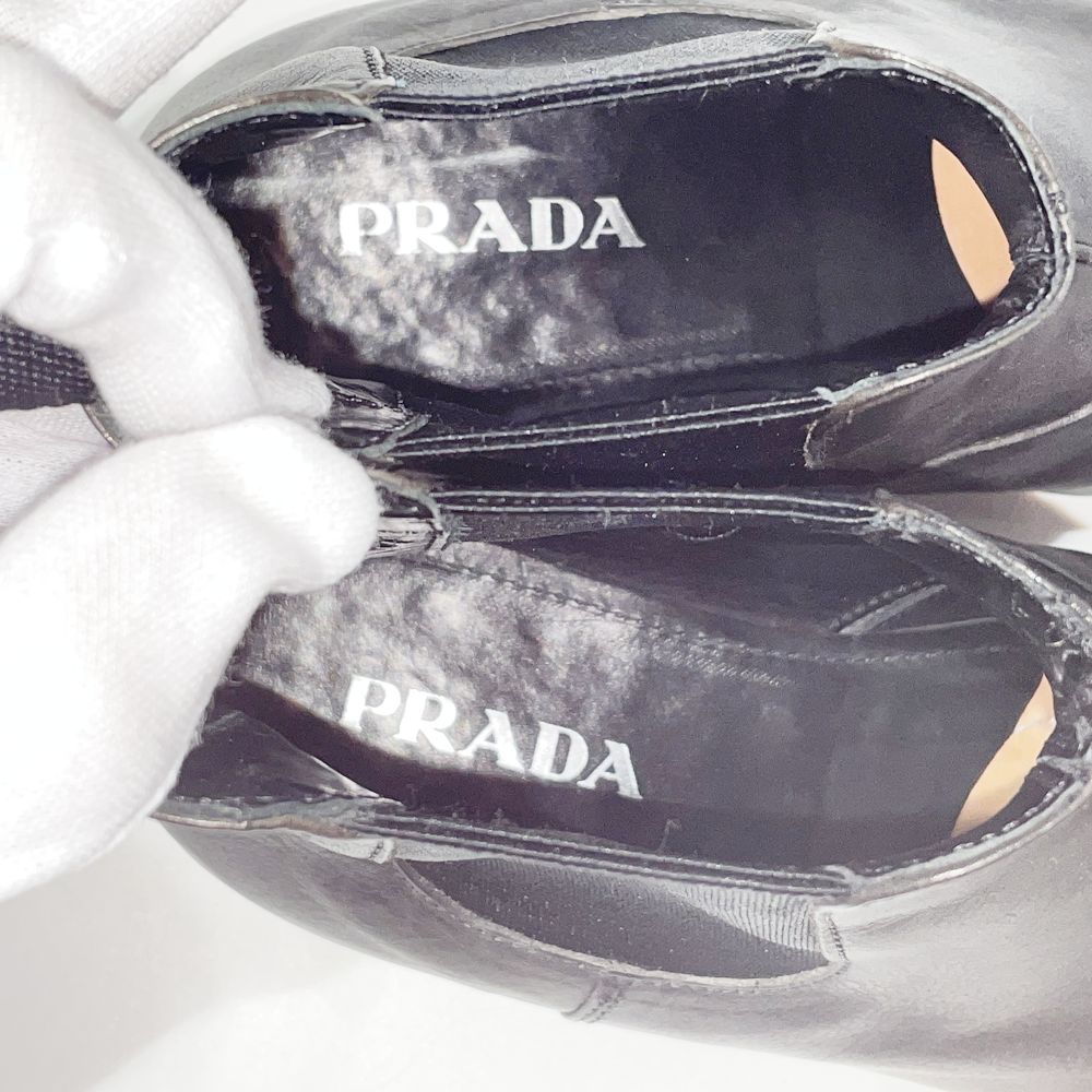 PRADA(プラダ) チェルシー サイドゴア サイズ35（JP22cm） ブーツ レザー レディース【中古AB】20241214