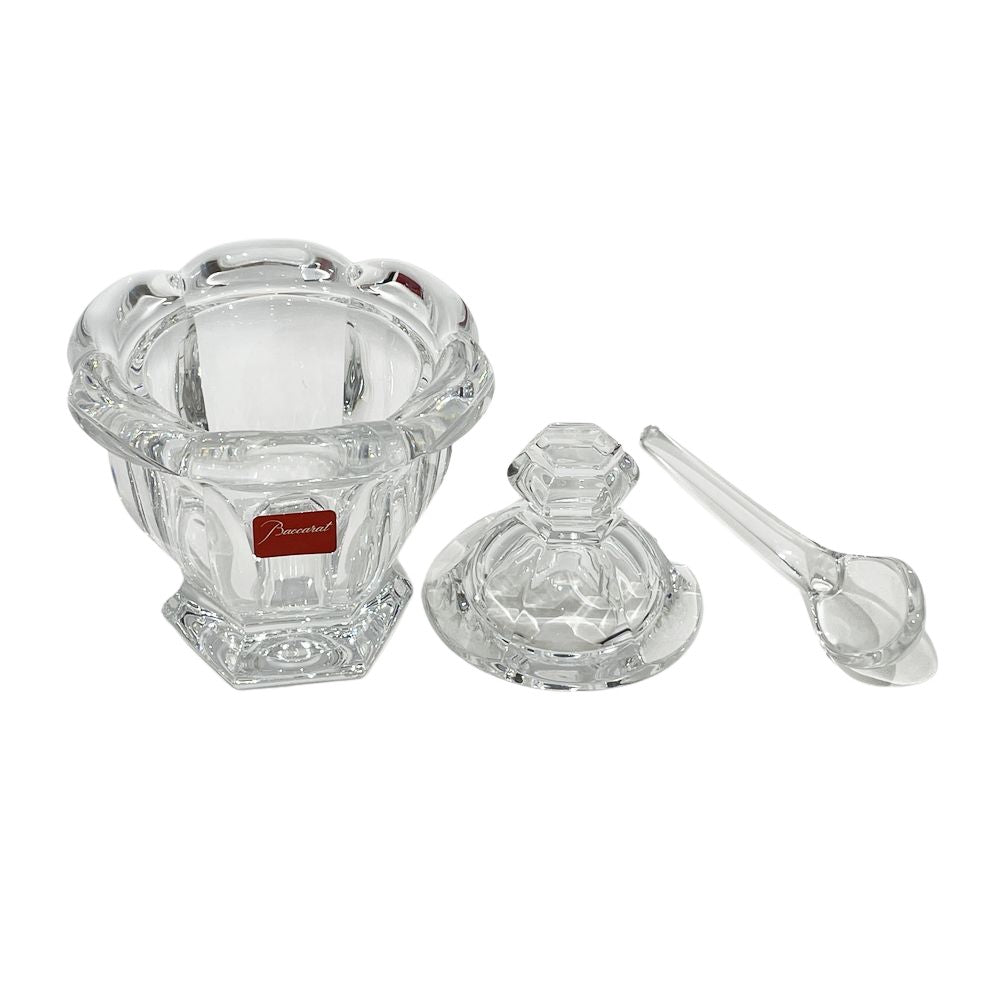 Baccarat(バカラ) マスタードポット シュガー スプーン付 食器 ガラス ユニセックス【中古A】20241217