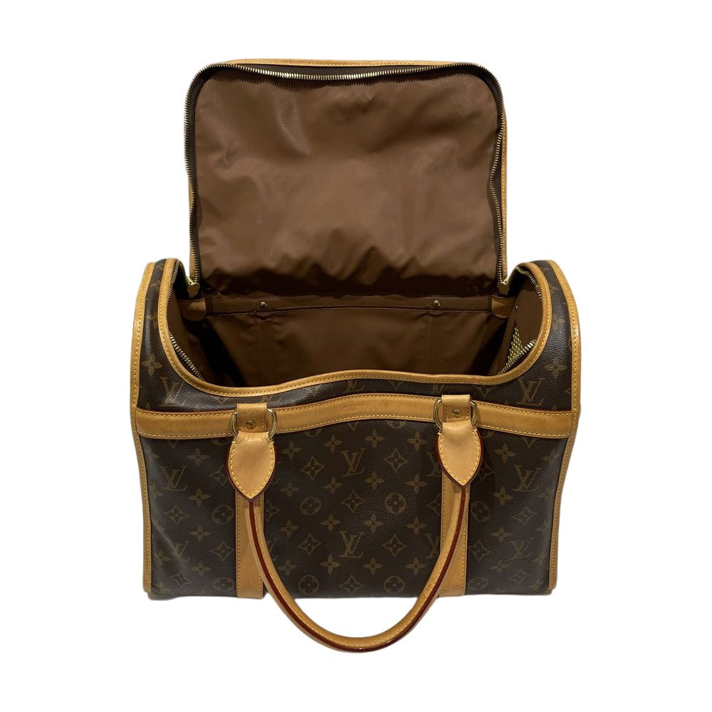 LOUIS VUITTON(ルイ・ヴィトン) サックシャン40 小型犬 ペット M42024 キャリーバッグ モノグラムキャンバス 【中古B】20241204