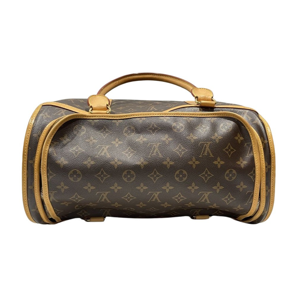 LOUIS VUITTON(ルイ・ヴィトン) サックシャン40 小型犬 ペット M42024 キャリーバッグ モノグラムキャンバス 【中古B】20241204