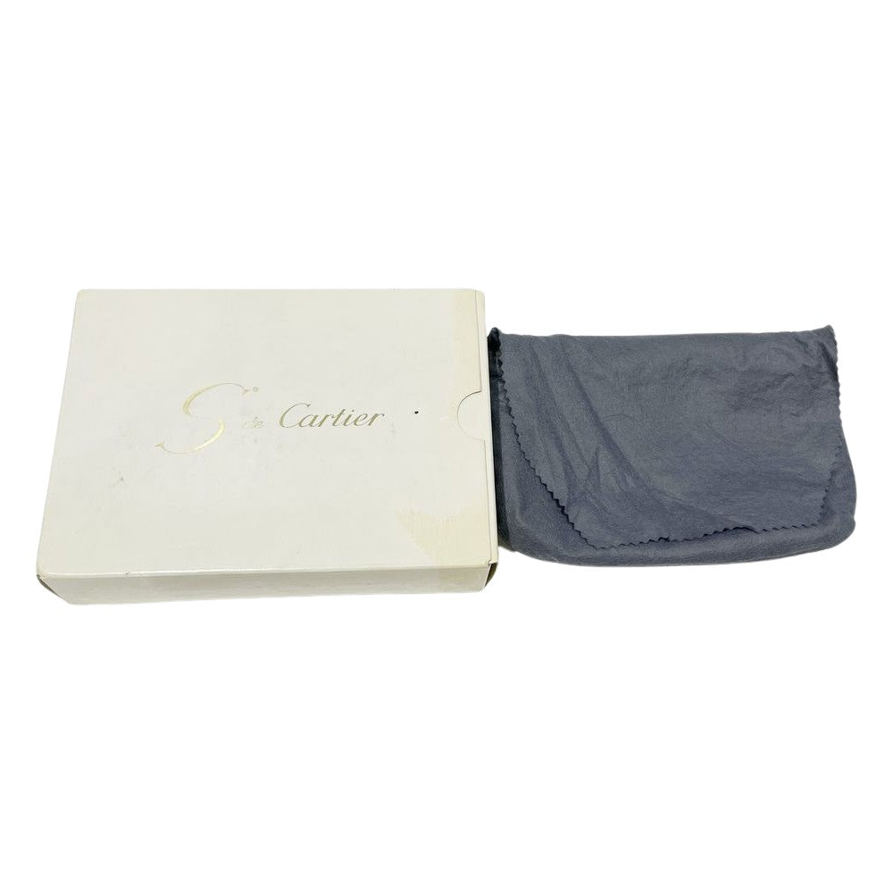 CARTIER(カルティエ) サファイアライン ヴィンテージ チェーン ショルダーバッグ レザー レディース【中古A】20241207