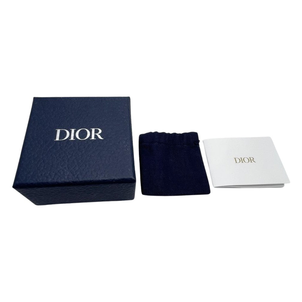 中古A/美品】Dior ディオール CD ロゴ ラインストーン キラキラ メタル ユニセックス ピアス シルバー20505077