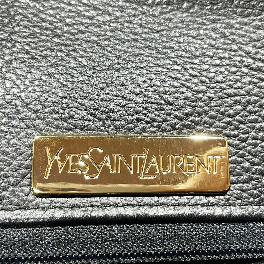 YVES SAINT LAURENT(イヴ・サンローラン) ダイヤカット ヴィンテージ 斜め掛け ショルダーバッグ レザー レディース【中古AB】20241207