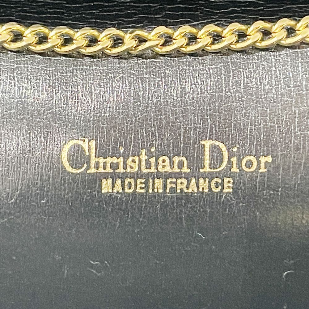 Christian Dior(クリスチャンディオール) ハニカム CDロゴ チェーン 斜め掛け ヴィンテージ ショルダーバッグ キャンバス/レザー レディース【中古AB】20241218