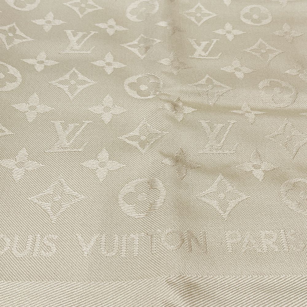 LOUIS VUITTON(ルイ・ヴィトン) ショール モノグラム 総柄 ジャガード ストール シルク/ウール ユニセックス【中古A】20241217