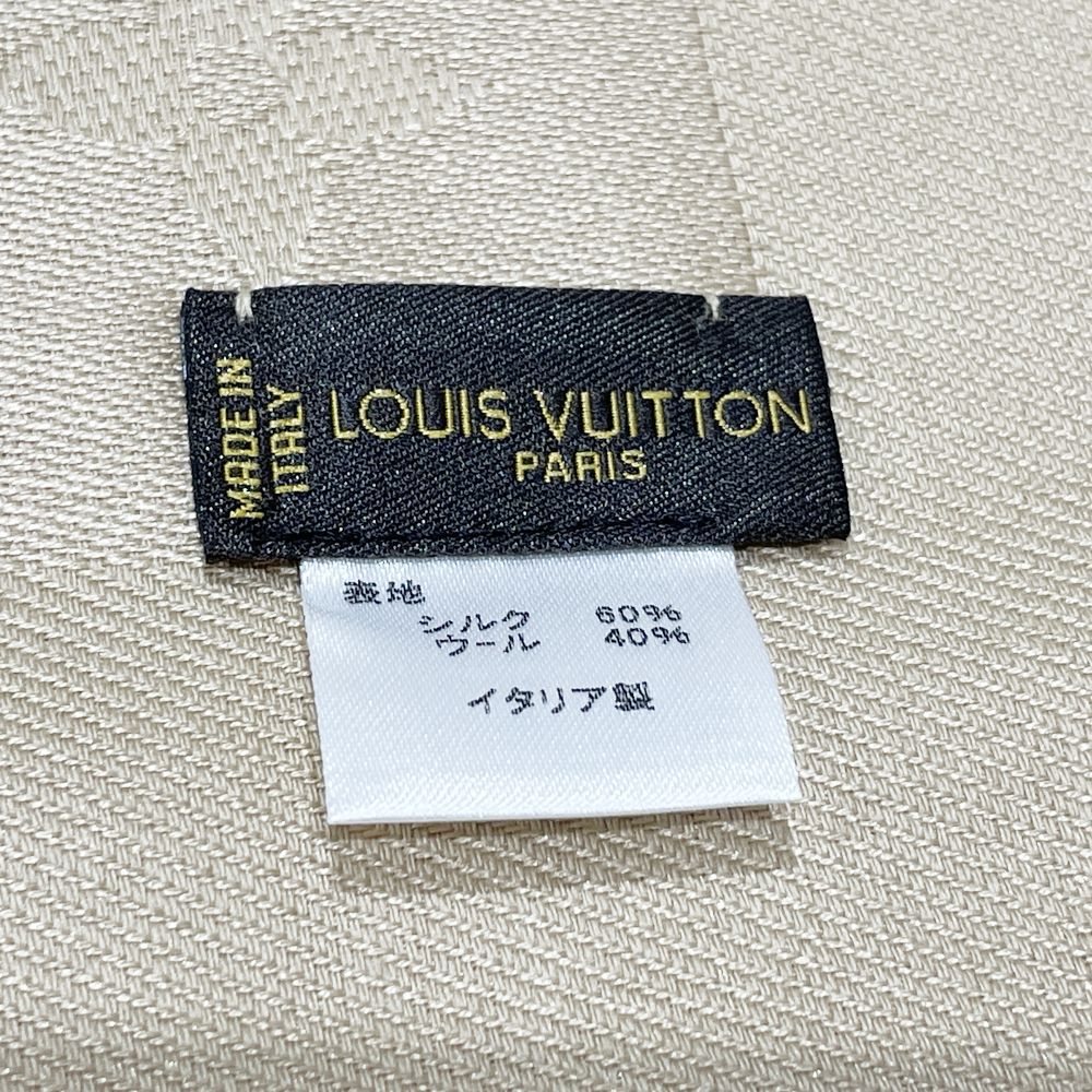 LOUIS VUITTON(ルイ・ヴィトン) ショール モノグラム 総柄 ジャガード ストール シルク/ウール ユニセックス【中古A】20241217