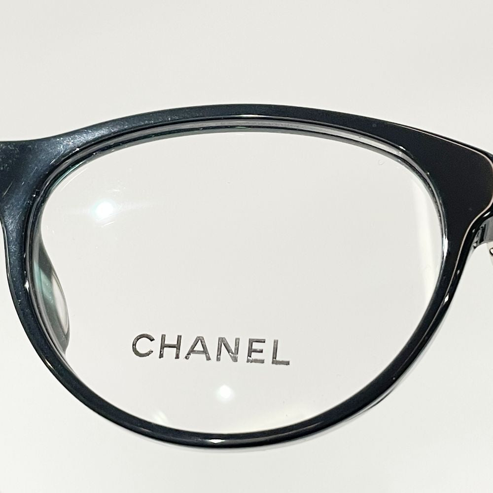 CHANEL(シャネル) スクエア ココマーク メガネ アイウェア 3366-A 眼鏡 プラスチック/メタル ユニセックス【中古B】20241102