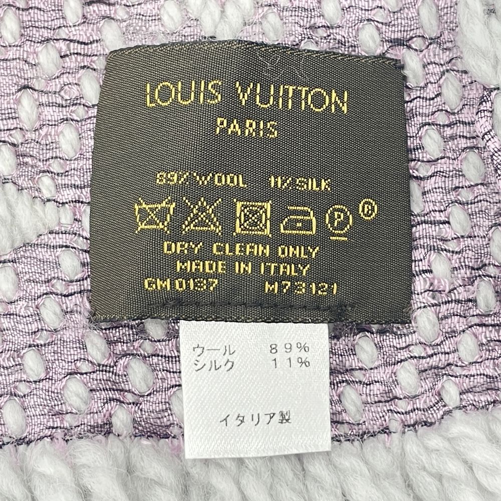 LOUIS VUITTON(ルイ・ヴィトン) エシャルプ ロゴマニア デュオ モノグラムフラワー ニット GM0137 M73121 マフラー ウール/シルク ユニセックス【中古B】20241224