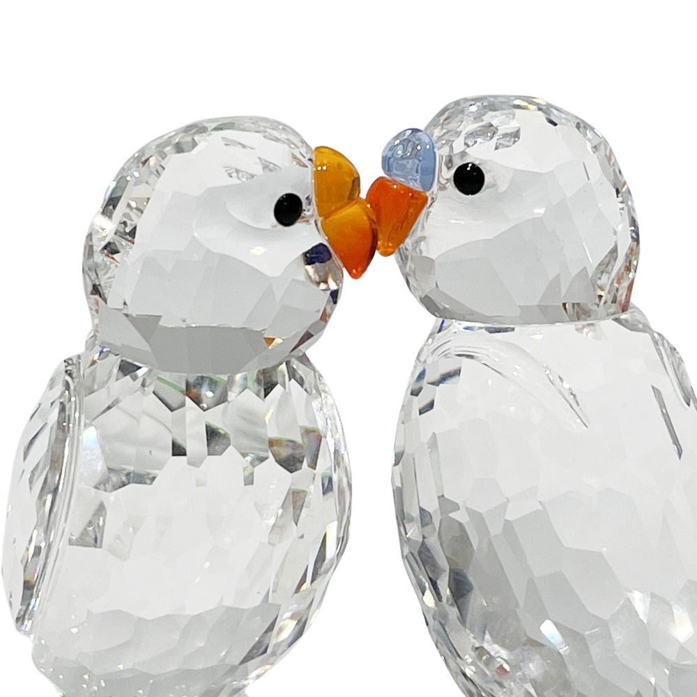 SWAROVSKI(スワロフスキー) 8cm×8cm セキセイインコ 鳥 budgie フィギュリン アニマル 置物 フィギュア ガラス/ ユニセックス【中古A】20241222